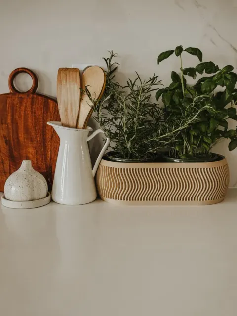 Long Modern Planter & Multi-Purpose Organizer — Image 5 of 10