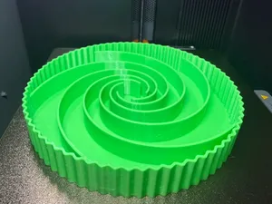Geometric Plant Saucer - Wave & Spiral