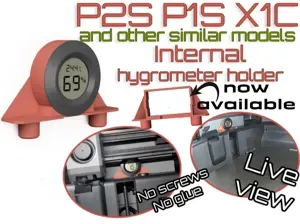Internal Hygrometer sensor holder X Bambu printer