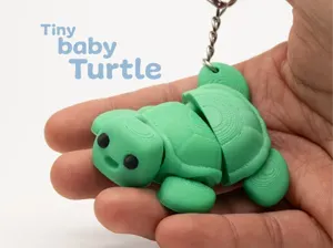 Flexi Turtle - Articulated & Keychain