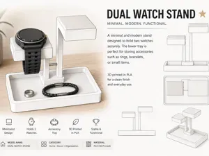 Dual Watch Stand