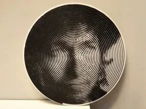 Bob Dylan Halftone Circle Wall Art by Ikonic3d