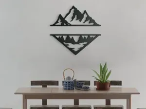 Forest in the Mountains Multi Panel 3D Wall Art