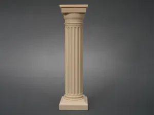 Ancient Greek Pedestal Fluted Pedestal Column