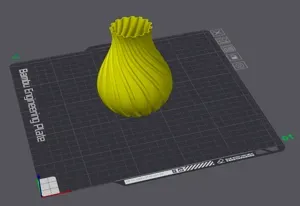 Spiral BULB Vase 100mm