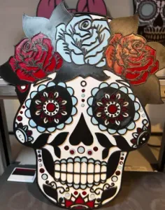 Sugar Skull Flower Top