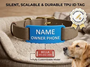 Customizable Dog Collar Tag | AMS & Non-AMS