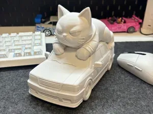 JDM Car Cat | Cool Streetwear Kitty Roof Figure