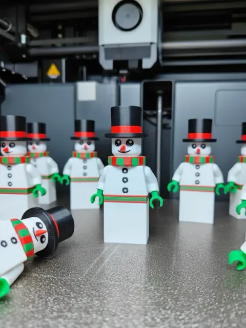 Brick Snowman Figurine + Ornament — Image 4 of 6
