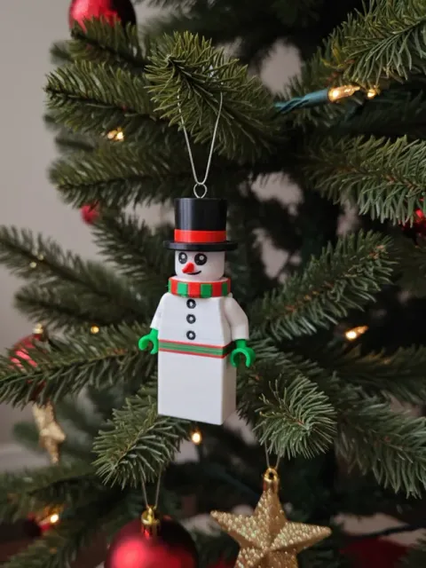 Brick Snowman Figurine + Ornament — Image 2 of 6