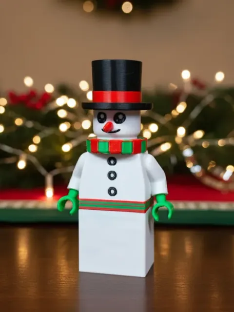 Brick Snowman Figurine + Ornament — Image 3 of 6