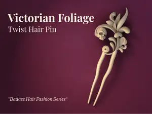 Victorian Foliage - Twist Hairpin