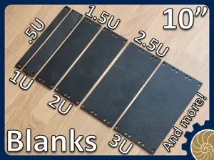 10 inch Rack: Blanks BoNanZa! - 12 sizes .5U to 6U