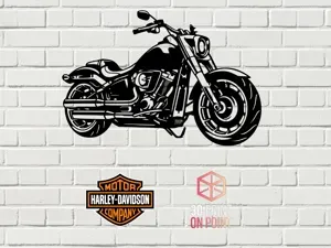 HARLEY DAVIDSON FAT BOY - 2D WALL ART