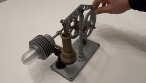 Stirling Engine – Kinematic Educational Model