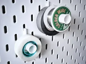 Compact Solder Wire or Tape Holder for Ikea Skadis
