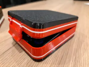 boite clipsable avec couvercle articulé