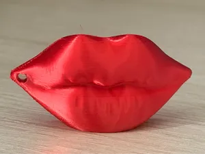 Lip-Shaped Keychain & Can Opener