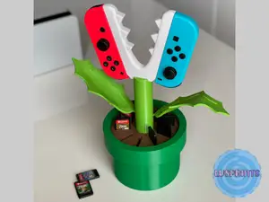 Piranha Plant JoyCon Grip | Cartridge Holder