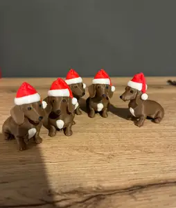 Christmas puppy Dachshund