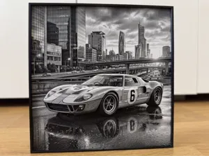 1966 Ford GT40 #6 Race Car - High Detail Hueforge