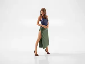Beautiful Dress Female Figure Statue 3D Printable
