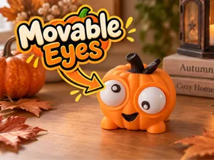 Wobbly Eyes Pumpkin – Halloween Fidget Toy