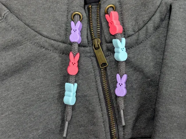 Easter Peep Bunny Hoodie Drawstring Beads — Фото 5 из 5