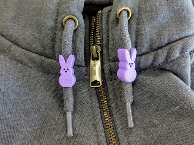 Easter Peep Bunny Hoodie Drawstring Beads — Фото 4 из 5
