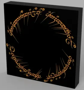 Lord of the Rings One Ring Script LED Lamp