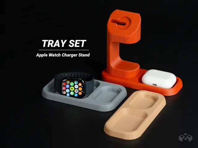 Apple Watch Charging Stand Tray Set