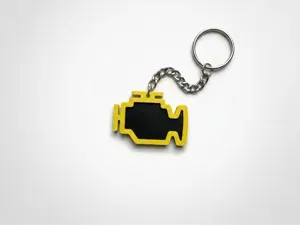 Check Engine Light Keychain Car Keychain