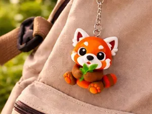 Porte-clé Panda Roux