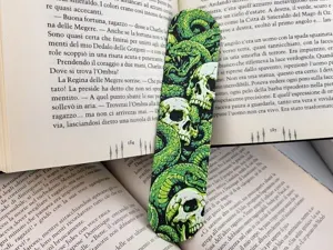 Gothic skull Serpent Bookmark Book Decor & Reading