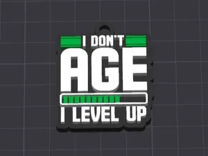 dont age fun keychain/charm (free commercial)