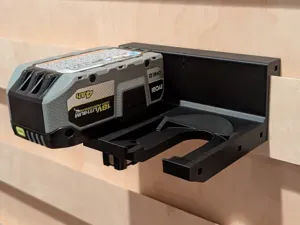 Ryobi 18V Battery - French Cleat Holder Modular x2