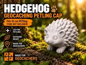 Hedgehog Geocaching PETling Cap