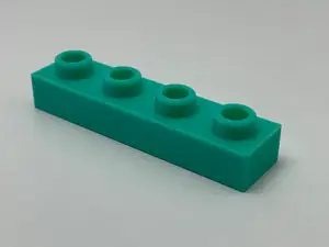 Duplo brick 1x4 low height, no support