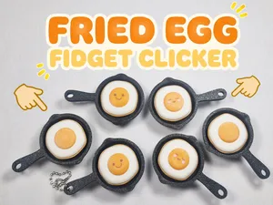 Fried Egg Fidget Clicker
