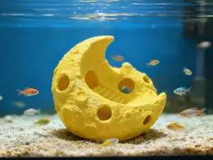 鱼缸里的月亮 小鱼躲避屋 （可沉入水底）