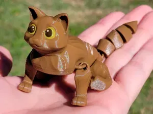 Flexi Cat (3mf included) - Print in Place - flow