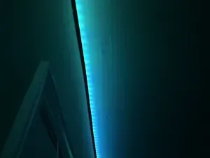 LED Strip 10mm wide 45 degree angle wall mount