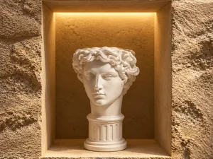 Greek Bust Planter Vase Tête Antique Décoration