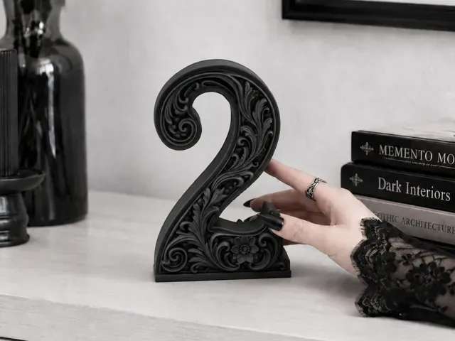 Goth Baroque Number 2 gothic Decor