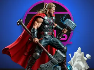 THOR CON SUS DOS ARMAS