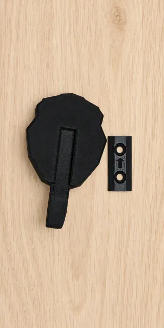 Geometric Lion Wall Hook – Hidden Slide-On Mount — Image 4 of 12