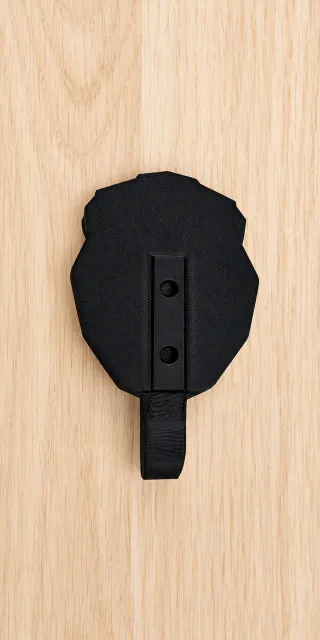 Geometric Lion Wall Hook – Hidden Slide-On Mount — Image 5 of 12