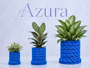 Azura Planter - Ribbed planter with Drip Tray