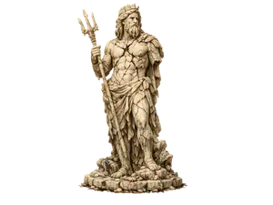 Poseidon greek statue Broken gods 6 of 10