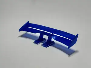 Mini car spoiler with dual wings